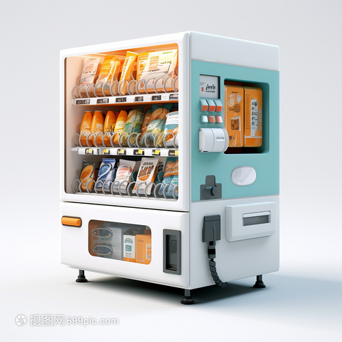 白色的自動(dòng)售貨機(jī)